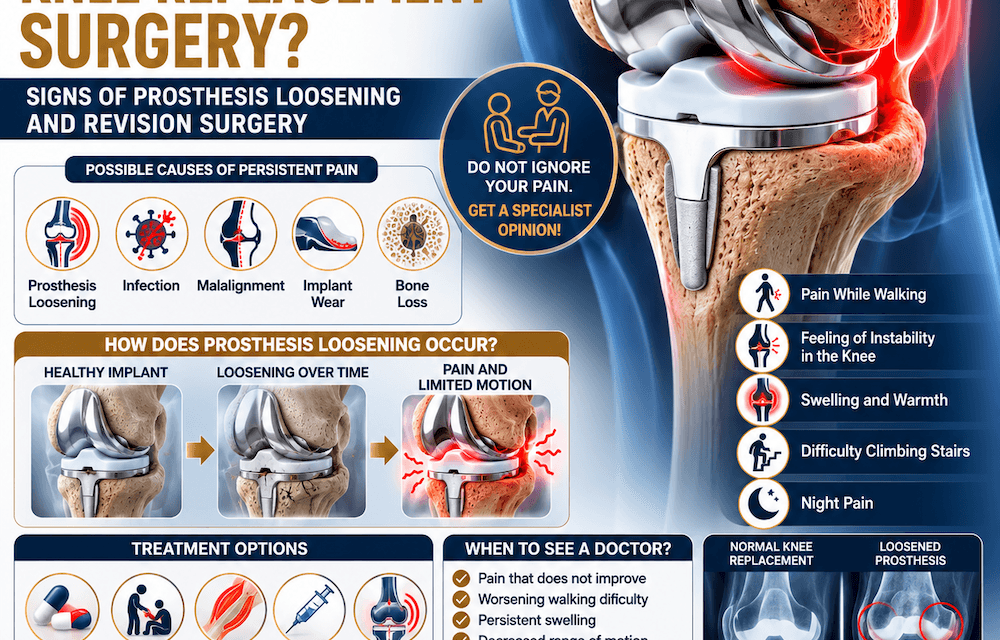 Why Does Pain Persist After Knee Replacement? Implant Loosening and Revision Surgery Signs